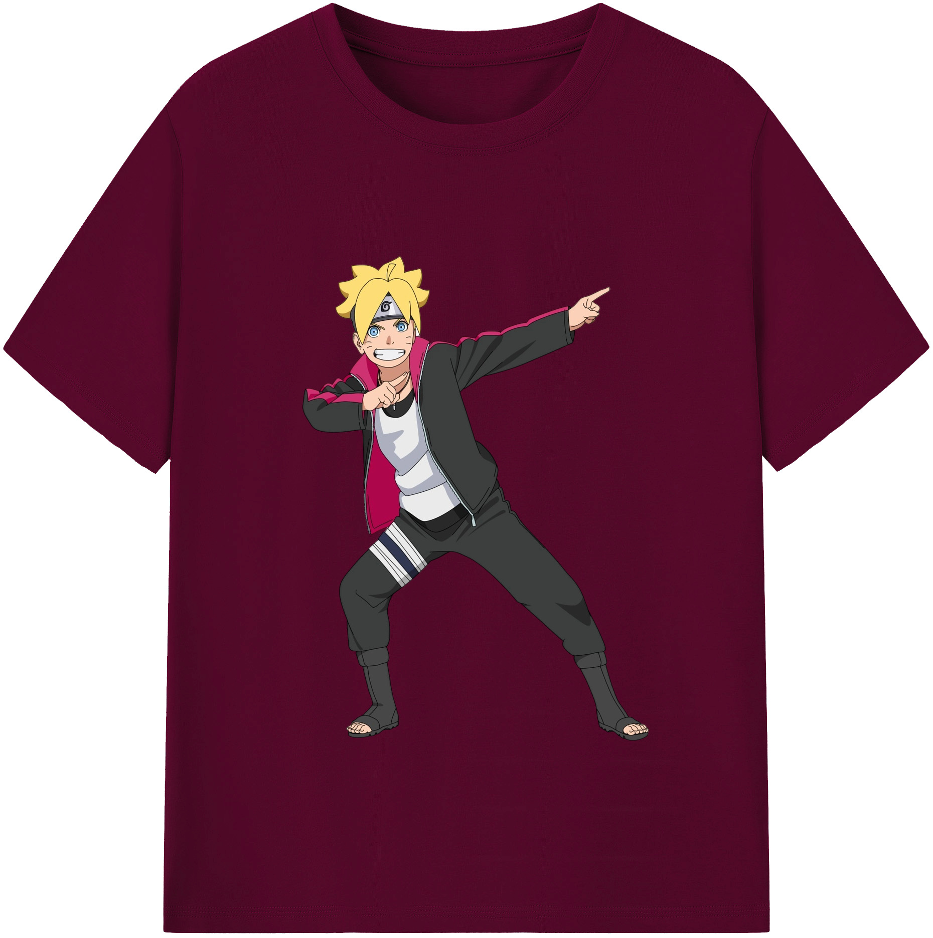 （画像用） NARUTO -ナルト- うずまき ボルト Uzumaki Boruto レディースカジュアルプリントTシャツ（綿100％）
